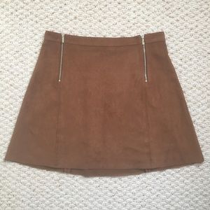 Suede Skirt